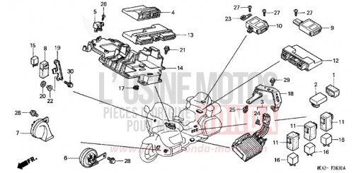 UNITE DE COMMANDE (GL1800A1/A2/A3/A4/A5) GL1800A5 de 2005